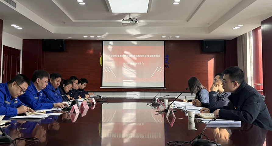 【研究院长运娱乐
】淬炼党性守初心 凝心聚力启新程——甘肃药业集团科技创新研究院有限公司召开2025年度组织生活会